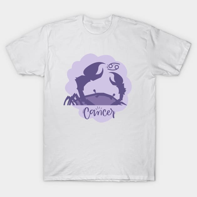 Cancer: Embrace the depths, where emotions flow. T-Shirt by Heartfeltarts